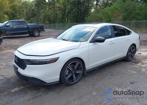 2023 Honda Accord Hybrid Sport из США, поврежденный, VIN 1HGCY2F56PA058429